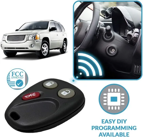 Vista 5 de Keyless2Go repuesto de llave para autos que utilizan llave de 3 botones MYT3X6898B paquete de 2