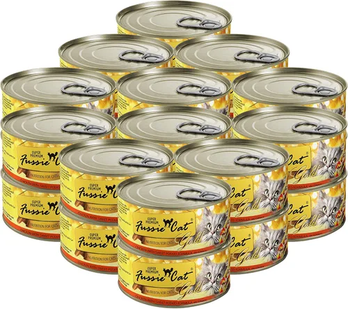 Vista 11 de Fussie Cat Fórmula de pollo súper premium en salsa sin granos, comida húmeda para gatos de 2.82 onzas, caja de 24