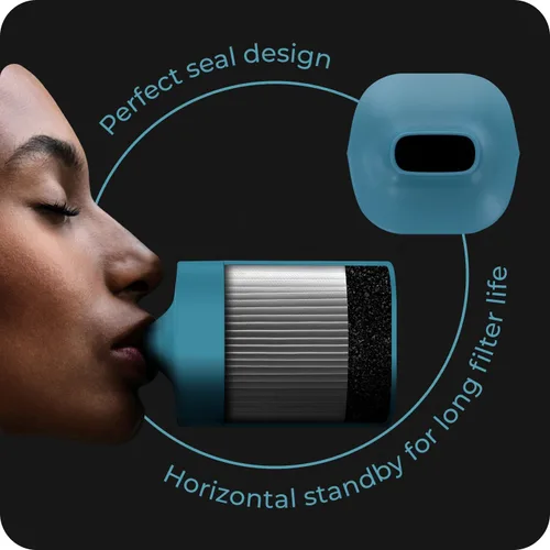 Vista 5 de Filtro de Aire Personal Para Atrapar Humo y Olor - Fácil de Usar y Filtro de Humo de Repuesto de Larga Duración hasta 500+ usos I Elimina el Humo