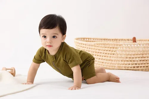 Vista 5 de BeiVSlley Paquete de 2 mamelucos de manga corta para bebé, niño, niña, unisex, de algodón