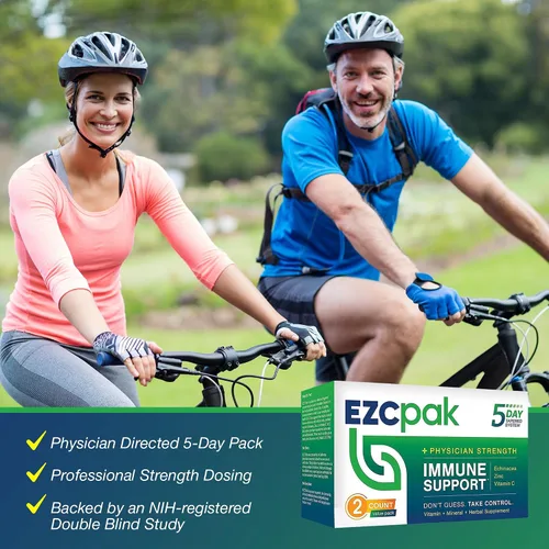 Vista 8 de EZC Pak Potenciador de apoyo inmunológico cónico de 5 días, suplemento de apoyo inmunológico de vitamina, equinácea, vitamina C de zinc, refuerzos