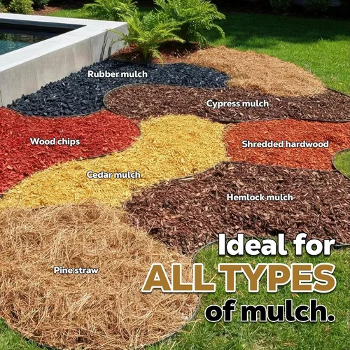 Vista 2 de DOMINATOR Mulch Anchor - Pegamento de mantillo para paisajismo Spray de pegamento para mantillo de goma, virutas de madera, paja de pino, cedro