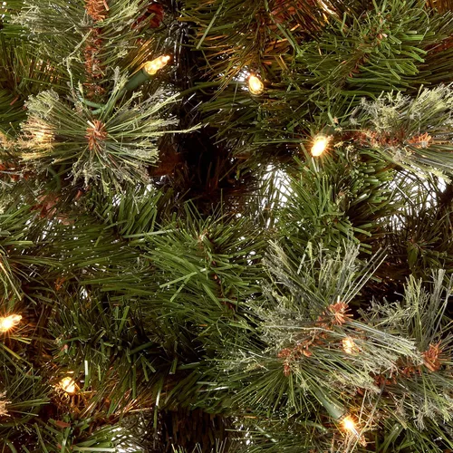 Vista 4 de Special Happy Corp LTD Royal Cashmere - Árbol de Navidad artificial preiluminado de 7-1/2 pies de alto con 500 transparentes