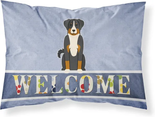 Vista 118 de Caroline's Treasures BB2515PILLOWCASE Between Friends Appenzeller Sennenhund - Funda de almohada de tela estándar, ligera, súper suave, fácil