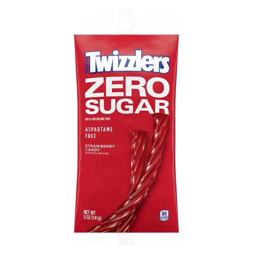 Vista 3 de TWIZZLERS - Twists sabor a fresa, sin azúcar (bolsas de 5 oz)