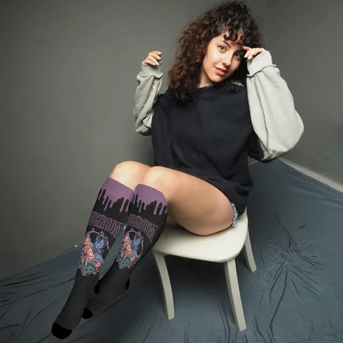 Vista 4 de devor Boot Socks Women High Women's Sock Long Football Socks Kawaii magic mushroom Sock