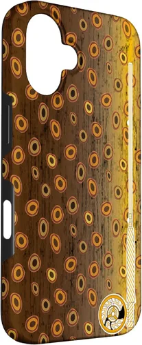 Vista 3 de Funda de pescador con estampado de trucha marrón para iPhone 16