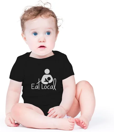Vista 11 de AW Fashions Eat Local - Body para bebé, divertido y adorable mameluco para recién nacidos, traje unisex