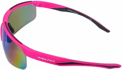 Vista 5 de Rawlings Gafas de sol retro Vaporwave Baseball Shield Neon Pink Sunset