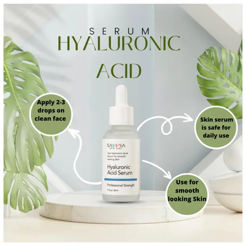 Vista 5 de Suero de ácido hialurónico, humedad durante todo el día, suero facial para una piel de aspecto suave, hidrata, rellena la piel, reduce las arrugas