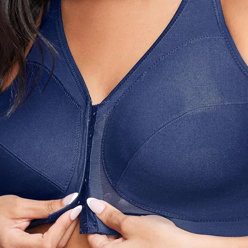 Vista 30 de Sostén Glamorise de mujer, tamaño plus, postura mágica elevada, apoyo de espalda, negro, 48I
