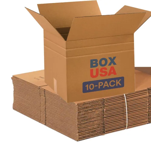 Vista 7 de BOX USA Moving Boxes Small 16"L x 10"W x 10"H 10-Pack - Corrugated Cardboard Box for Shipping, Mailing, Packing, Packaging and Storage
