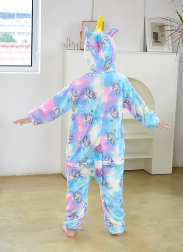 Vista 2 de Pijama de unicornio para niños, disfraz de Halloween