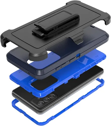Vista 7 de TENCO Funda compatible con Samsung Galaxy A52 5G, con protectores de pantalla, resistente, a prueba de golpes, protección de cuerpo completo, funda