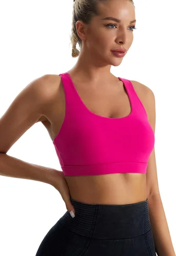 Vista 2 de RUNNING GIRL High Impact Sports Bras for Women,Racerback Running Bra Workout Crop Tank Tops Longline Sports Bra Push up