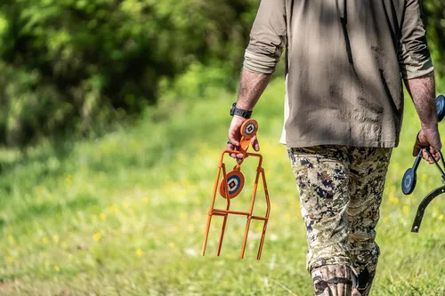 Vista 7 de Do All Outdoors Double Blast Spinner - Objetivo de disparo con objetivos giratorios de 3 y 4.5 pulgadas, clasificado para plomo de nariz suave