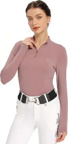 Vista 9 de Harrison Howard Camiseta de equitación para mujer, camiseta de equitación Negro