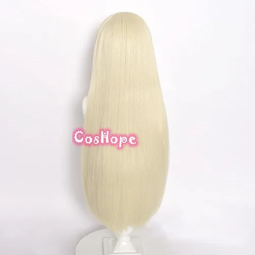 Vista 5 de SEIZIS Yomotsuki Runa Cosplay Kakegurui Compulsive Gambler Cosplay Blond Wig Cosplay Anime Wigs Heat Resistant Synthetic Wigs Halloween Coser Wig