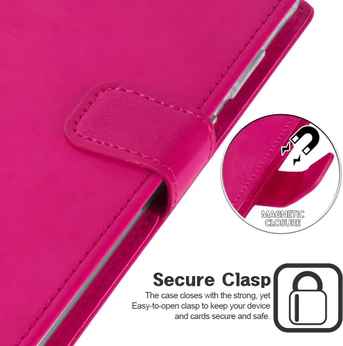 Vista 6 de GOOSPERY Blue Moon - Funda para Samsung Galaxy S20 Ultra (2020) con tapa de cuero (rosa intenso)