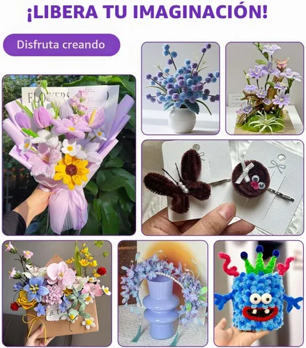 Vista 7 de 1000 piezas de limpiadores de tuberías a granel suministros de artesanía