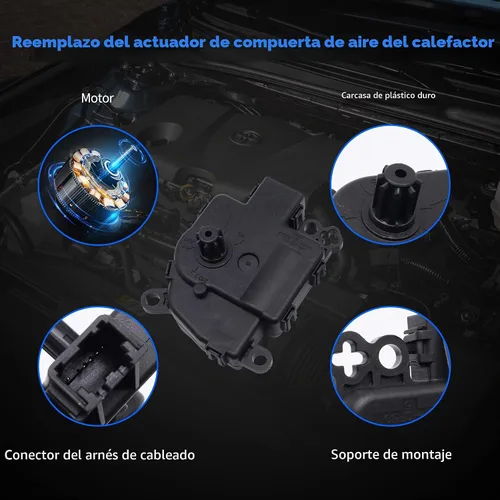 Vista 8 de Actuador de puerta de mezcla de calentador HVAC con engranaje 68224186AA 604-057 compatible con Jeep Grand Cherokee 2014-2021 Grand Cherokee WK 2022