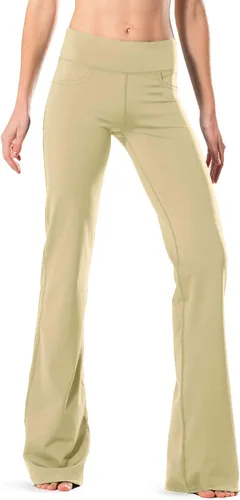 Vista 39 de Safort Pantalones de yoga con entrepierna de 28" 30" 32" 34"más amplios en la parte inferior para botas altas, 4 bolsillos, UPF50+