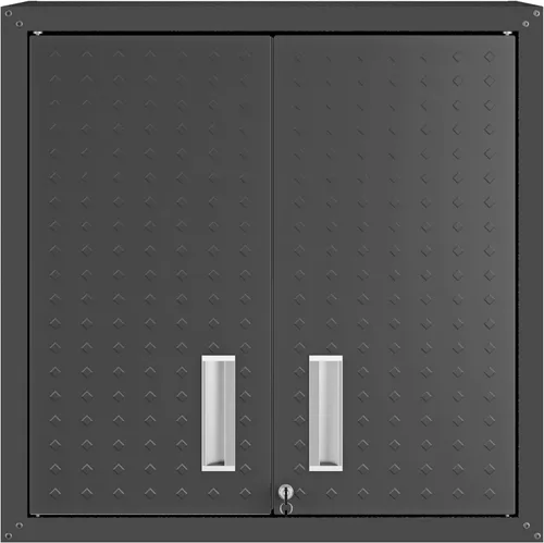 Vista 16 de Manhattan Comfort Fortress - Armario de almacenamiento flotante para garaje, negro/gris
