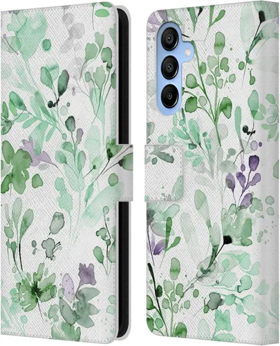 Vista 145 de Head Case Designs Officially Licensed Ninola Beige Wild Grasses Leather Wallet Case Compatible with Samsung Galaxy A07 4G