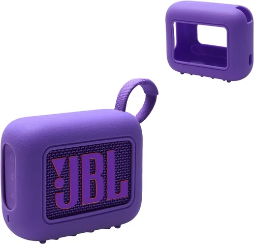 Vista 13 de LTGEM - Funda compatible con altavoces JBL GO 4, silicona suave para altavoces JBL GO 4, color negro