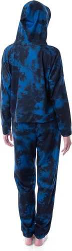 Vista 2 de INTIMO Harry Potter Hogwarts Houses Tie Dye - Conjunto deportivo con capucha para mujer