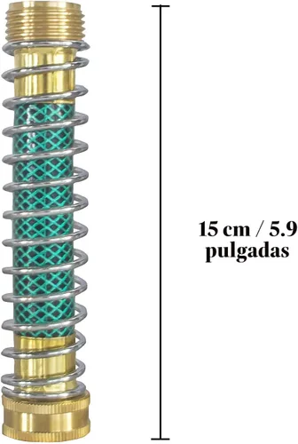 Vista 3 de Hourleey Protector de manguera de jardín, adaptador de extensión de manguera con resorte helicoidal, paquete de 2