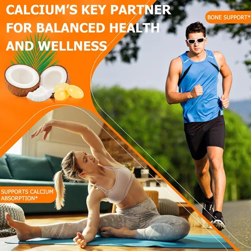 Vista 7 de Liefiet Vitamina D3 K2 10000 UI con 200 mg, cápsulas de vitamina D3 y K2, complejo de vitaminas D y K 2 en 1 con aceite de coco virgen, 120 cápsulas