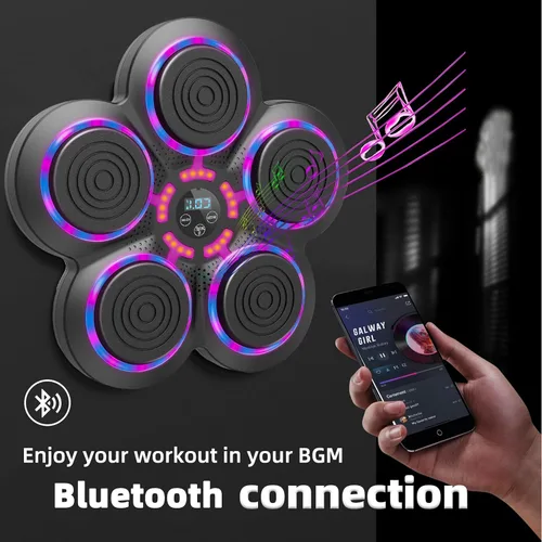 Vista 3 de 2026 Music Boxing Machine with Boxing Gloves, Smart Bluetooth Boxing Trainer, Boxing Wall Mount Machine for Adults Kids, Electronic Boxing Target
