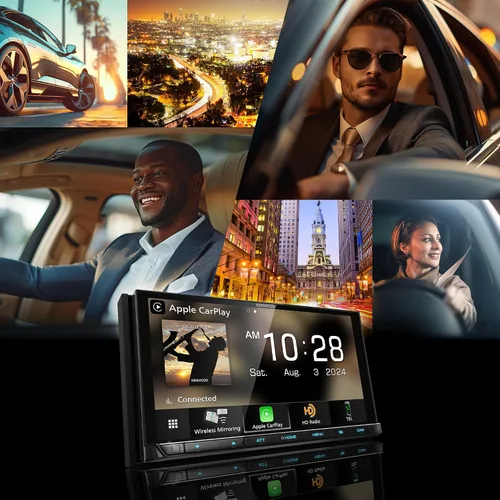 Vista 5 de KENWOOD DMX958XR EXCELON Referencia 6.8 pulgadas Full HD Capacitiva Pantalla Táctil Receptor Estéreo para Coche, Wireless Apple Carplay/Android
