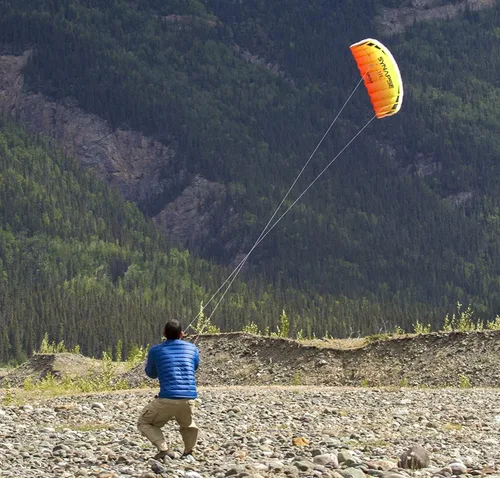 Vista 4 de Prism Kite Technology Synapse Dual-line Parafoil Kite - an Ideal Entry Level Kite for Kids and Adults to Dual-line Kiting Cilantro