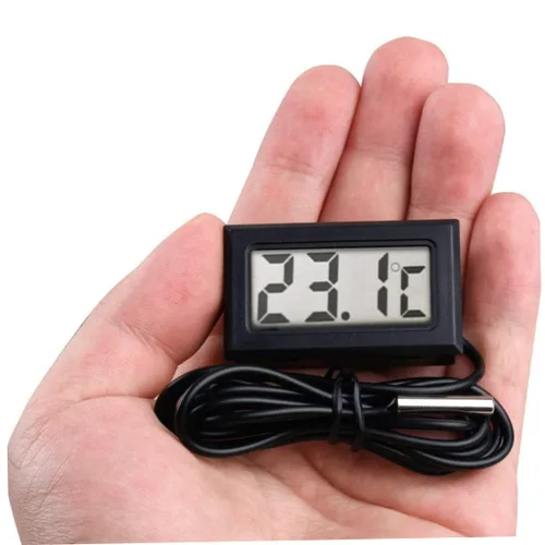 Vista 7 de Termómetros electrónicos de la sonda de Digitaces, termómetros de nevera digitales con cable incorporado con las sondas externas sondas
