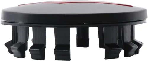 Vista 4 de 6CZ27DX8AA - Tapacubos de plástico para rueda de 2.5 pulgadas, 2.480 in, personalizables, aptos para 2017-2022 con ruedas de 20 pulgadas (negro/rojo)