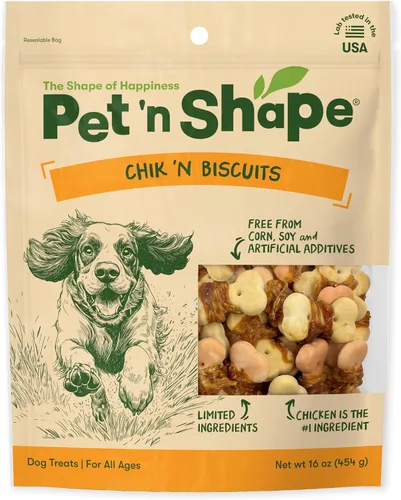 Vista 9 de Pet 'n Shape Chik 'n Apple Slices - Golosina natural envuelta para perros