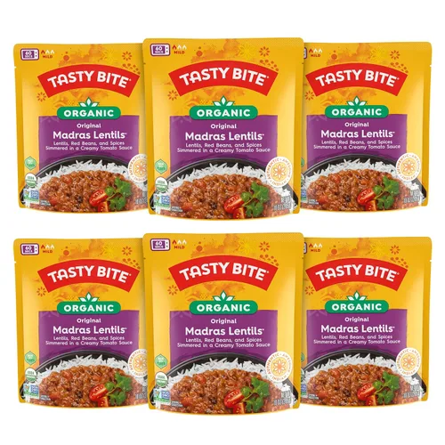 Vista 17 de Tasty Bite - Lentejas Madras de 3 frijoles, orgánico, 10 onzas, 6 unidades (paquete de 6)