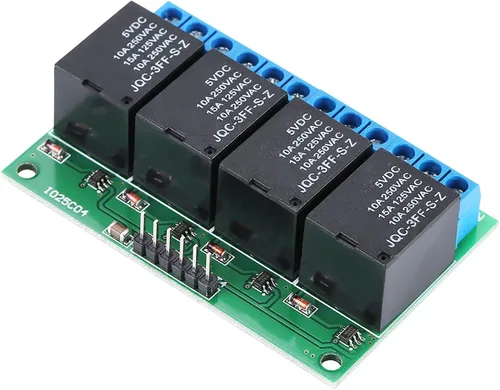 Vista 7 de Módulo de relé 5V 4 canales Flip Flop Relé biestable Módulo de relé de autobloqueo para controlar motores de CC válvulas solenoides