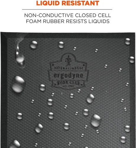Vista 4 de Ergodyne ProFlex 376 - Rodillera ligera, cojín de espuma fina, pequeño, 8 x 18 x 0.5 pulgadas, color negro