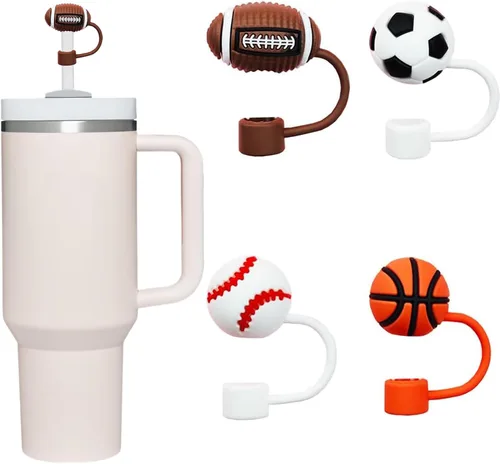 Vista 21 de LDKEDKF 11 piezas de cubiertas para pajitas de vaso Stanley, tapa de silicona para pajitas de vaso Stanley de 30 y 40 onzas con vasos, accesorios