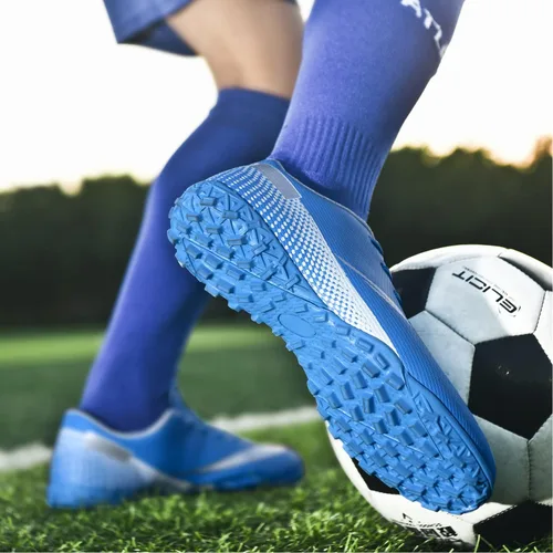 Vista 6 de HaloTeam Zapatos de fútbol para hombre, botas de fútbol profesionales de alta calidad, transpirables, para interiores y exteriores, TFAG