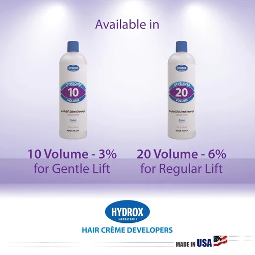 Vista 8 de Hydrox Desarrollador de crema de 10 volúmenes Gentle Lift, 16 onzas (individual)