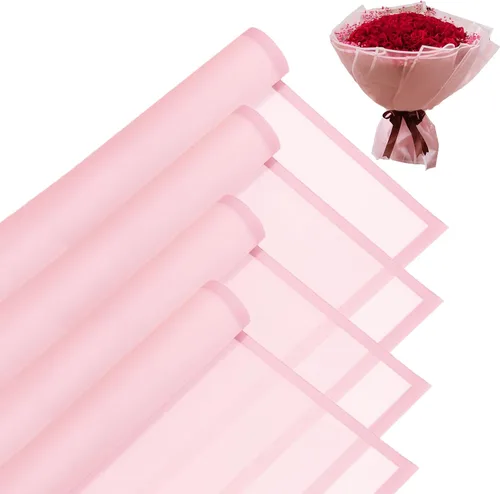 Vista 9 de Gloreyan 20 hojas de papel de regalo de flores negras, ramo de floristería, papel de regalo de flores frescas para manualidades, con borde negro