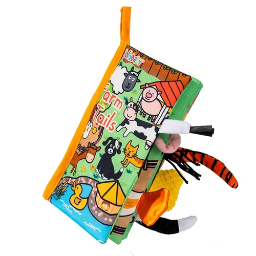 Vista 9 de Jollybaby - Libros arrugados para bebés, juguetes sensoriales de tacto suave y sensación para bebés de 0 a 6 meses, juguetes de tela educativos