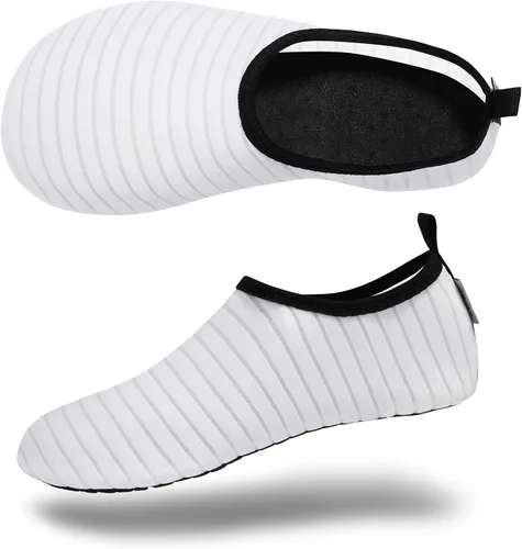 Vista 6 de VIFUUR - Zapatos para deportes acuáticos, calcetines acuáticos, de secado rápido, para yoga, con sensación de andar descalzo, sin cordones