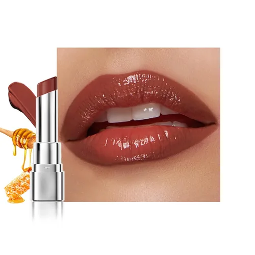 Vista 25 de Tinte labial marrón oscuro con tinte de miel, bálsamo labial, brillo labial, lápiz labial, tintes labiales hidratantes transparentes, color labial