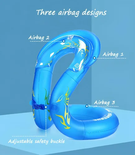 Vista 3 de Topsung Flotadores inflables para brazos de natación, anillos flotadores de tubo para niños y adultos