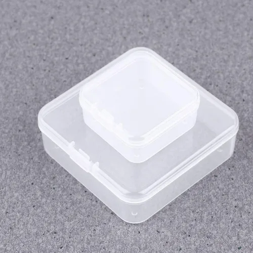 Vista 8 de ONDIAN CHUNCIN - 24Pcs Plastic Jewelry Holder Small Square Beads Organizer Desktop Sundries Container Earring Bracelet Storage Case for Home Shop